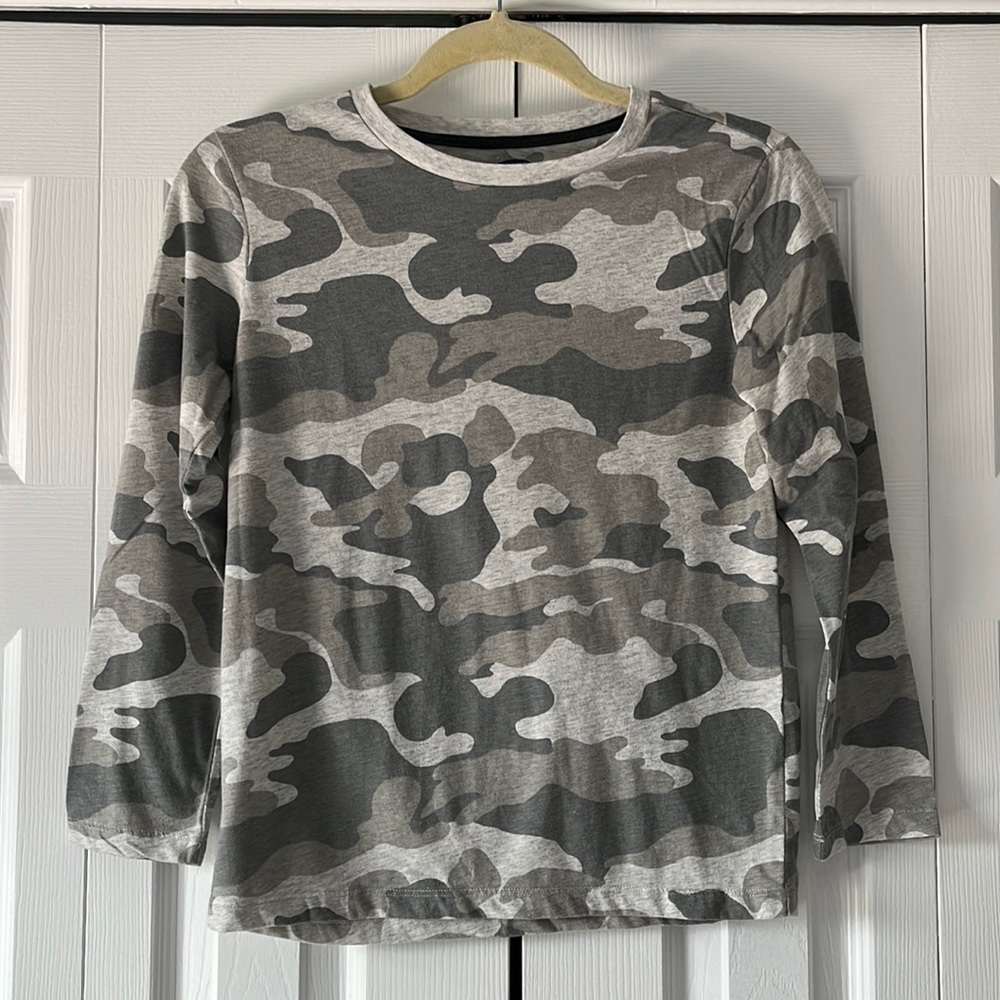 Boys Old Navy Army Long Sleeve Shirt
